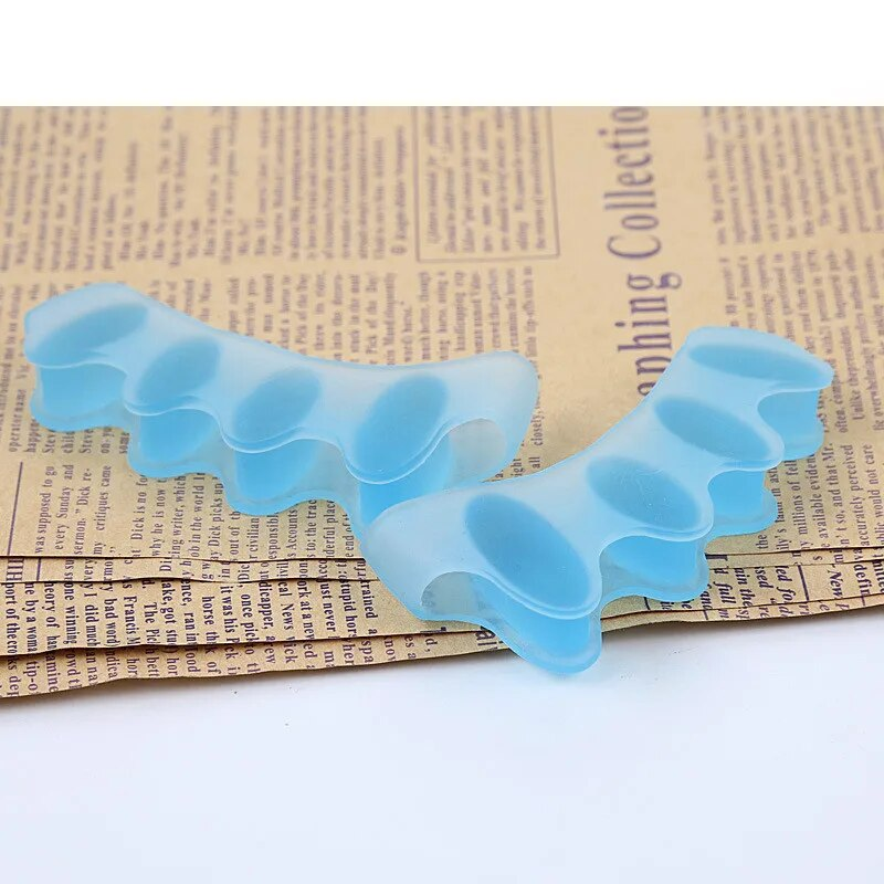 Palmilhas de gel correção de hálux valgus, corretor de silicone ortopédico, martelo separador, alisador, espalhador, almofada de pé_voghion.com