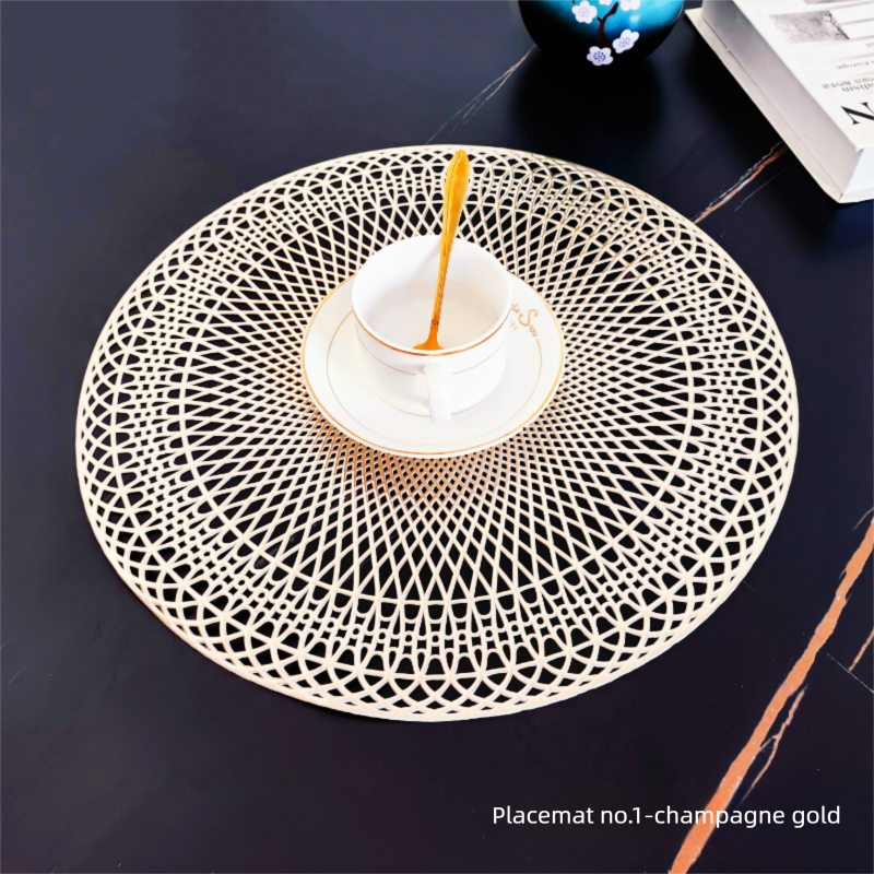 Französischer hitzebeständiger Untersetzer, Ins Home Decoration Photography Prop, High-End-Tisch-Wärmedämmmatte im europäischen Stil_voghion.com