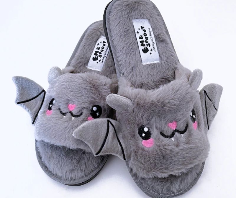 Women's shoes large size slippers women Halloween pumpkin lantern slippers soft plush comfortable open toe outer wear plush slippers women_voghion.com
