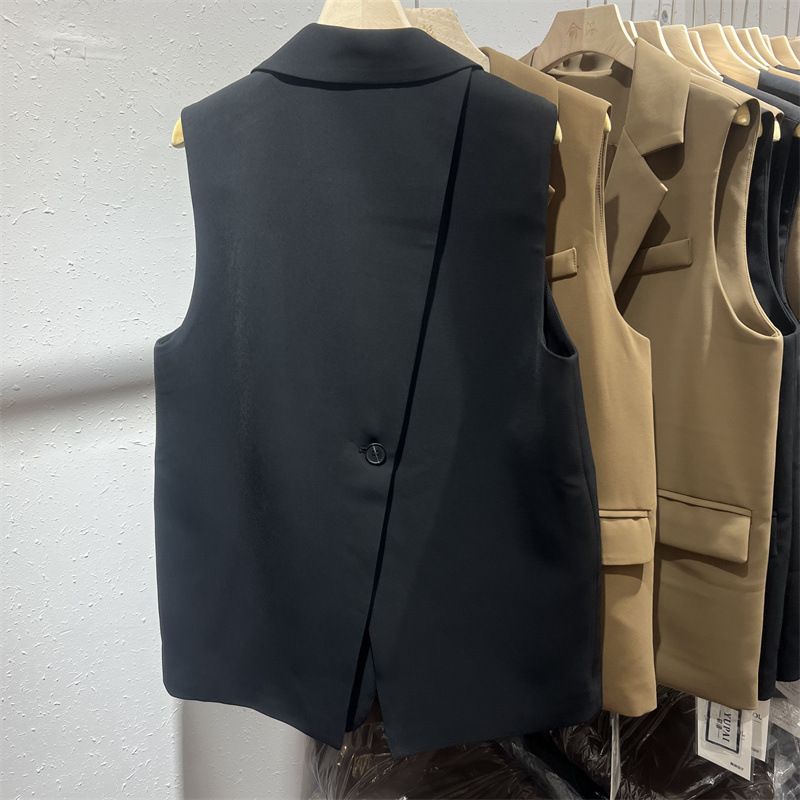 Veste sans manches décontractée pour femme, collection printemps-automne 2025, tailles S._voghion.com