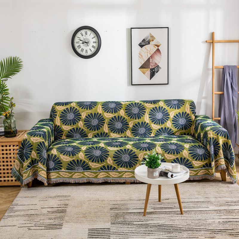 Sofa Blanket Export Full Cover Daisy Sofa Towel Line Blanket Fabric Thickened Dustproof Cushion Sofa Cover_voghion.com