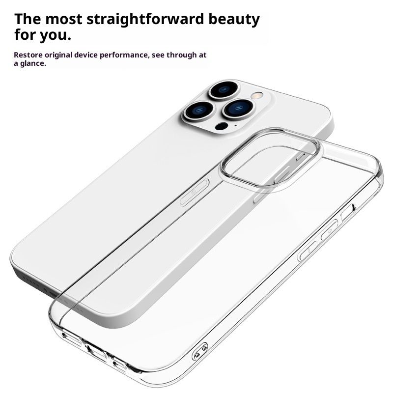 Digitex Schutzhülle aus wasserdichtem, strukturiertem Silikon für iPhone 13 Pro, 15, 14 und 17 – vollständige Abdeckung, transparent_voghion.com