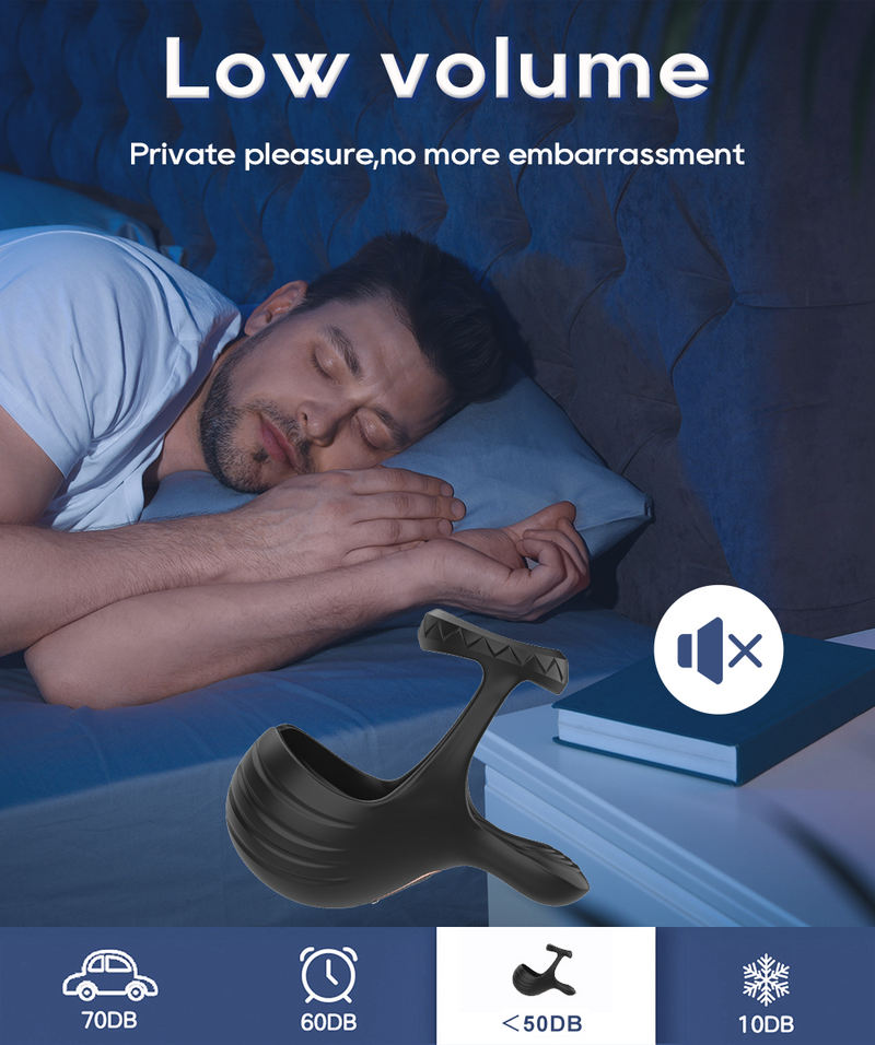 APP Anello vibrante a distanza Giocattoli sessuali per uomini Coppia Ritarda l'eiaculazione Castità Scroto Testicoli Massaggiatore maschile_voghion.com