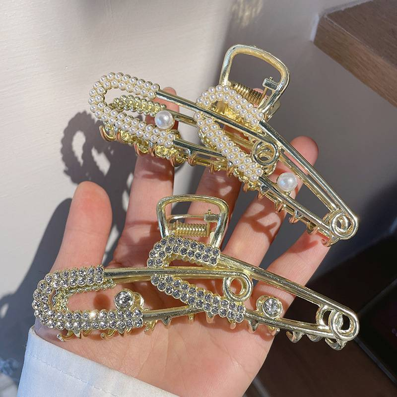 Bijuterii cu gheare de păr de lux, ace de păr Crab perle, ace de păr pentru petrecere de femei, agrafe de păr pentru femei, accesorii de păr pentru fete_voghion.com
