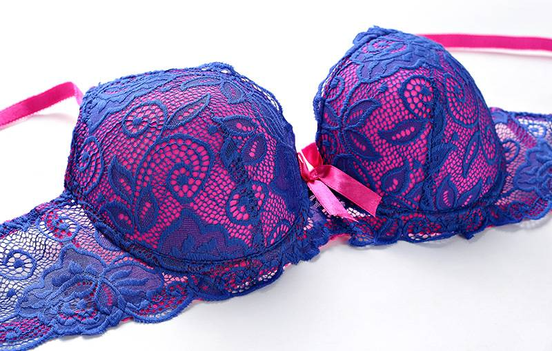CRAZYLIFE Ensemble soutien-gorge push-up sexy en dentelle, soutien-gorge et culotte transparents, string transparent, ensemble de lingerie pour femmes_voghion.com