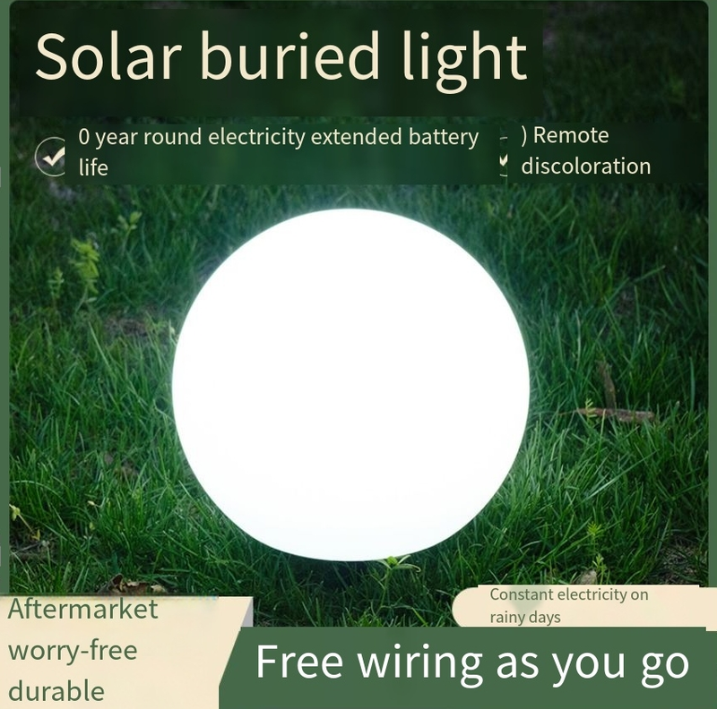 Led courtyard solar luminous ball light variety colorful combination light outdoor lawn light holiday atmosphere decorative light_voghion.com