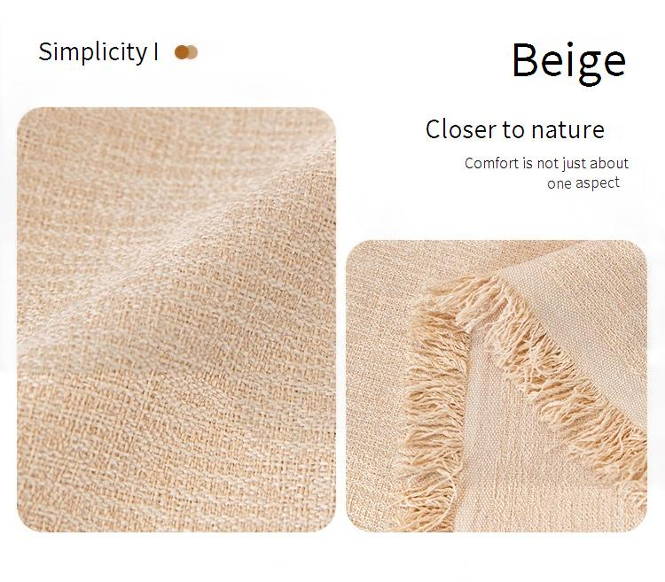 Linen-Look Sofa Cover - Minimalist Modern Couch Protector (Cat-Proof Washable Soft & Breathable Universal Fit)_voghion.com