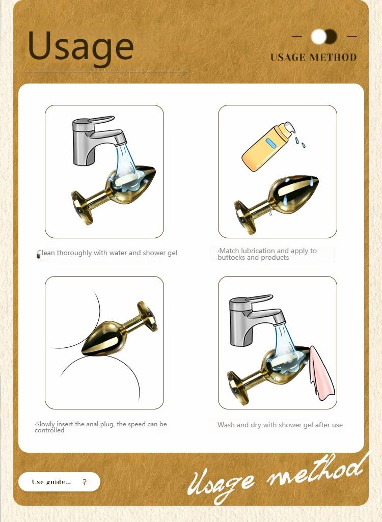Edelstahl G-Punkt Harem Metall Anal Plug Masturbator, Alternative Produkte für Erwachsene, Sexspielzeug für Frauen_voghion.com