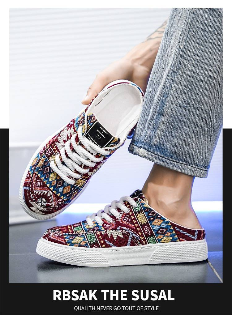 Atmungsaktive Slip-On-Canvas-Schuhe für Herren mit Mesh- und Print-Design – leichte Sommer-Freizeitschuhe für Komfort und Stil_voghion.com