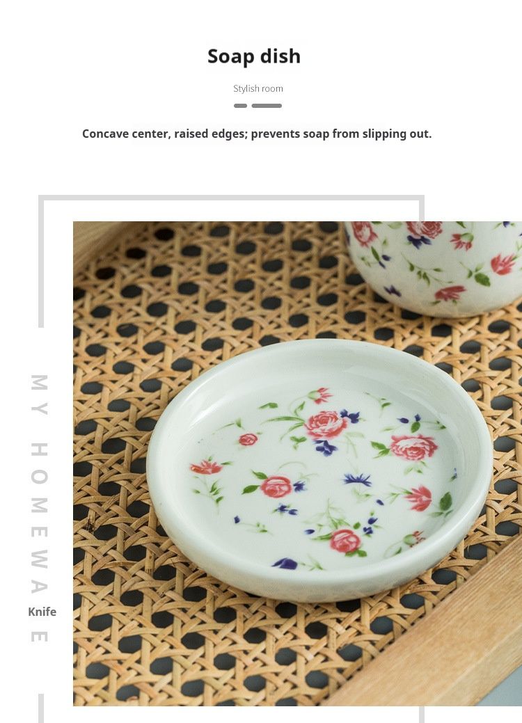 Elegante set da bagno in ceramica con dettagli in oro rosa – Organizer per lavabo da 4 pezzi (portaspazzolino, portasapone, tazza, vassoio)_voghion.com