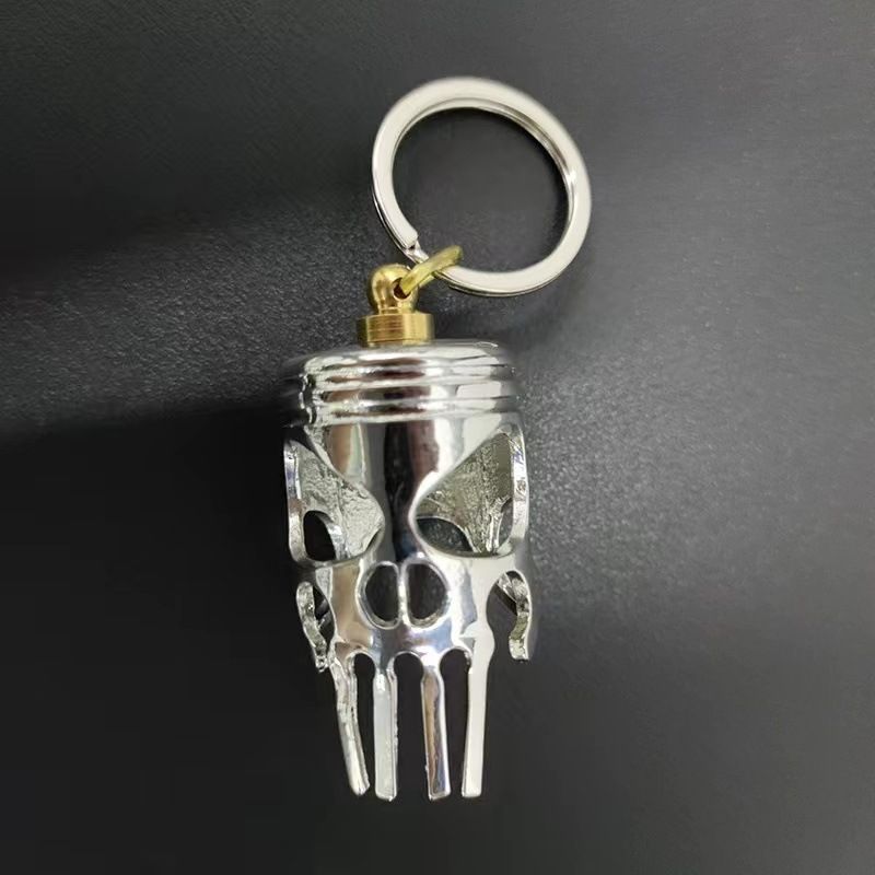 Best-selling Alloy Skull Keychain Accessory Decorative Piston Art Keychain Pendant_voghion.com
