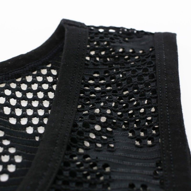 Abbigliamento da uomo Canotta da uomo standard in rete sottile e traspirante, elasticizzata, personalizzata, tuta traforata, da uomo, muscolare, versatile, indumenti da notte_voghion.com