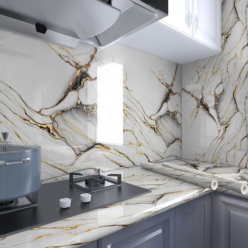 Carta da parati autoadesiva 3D effetto marmo platino ispessito per ripiani della cucina, mobili, camera da letto e pareti del soggiorno_voghion.com
