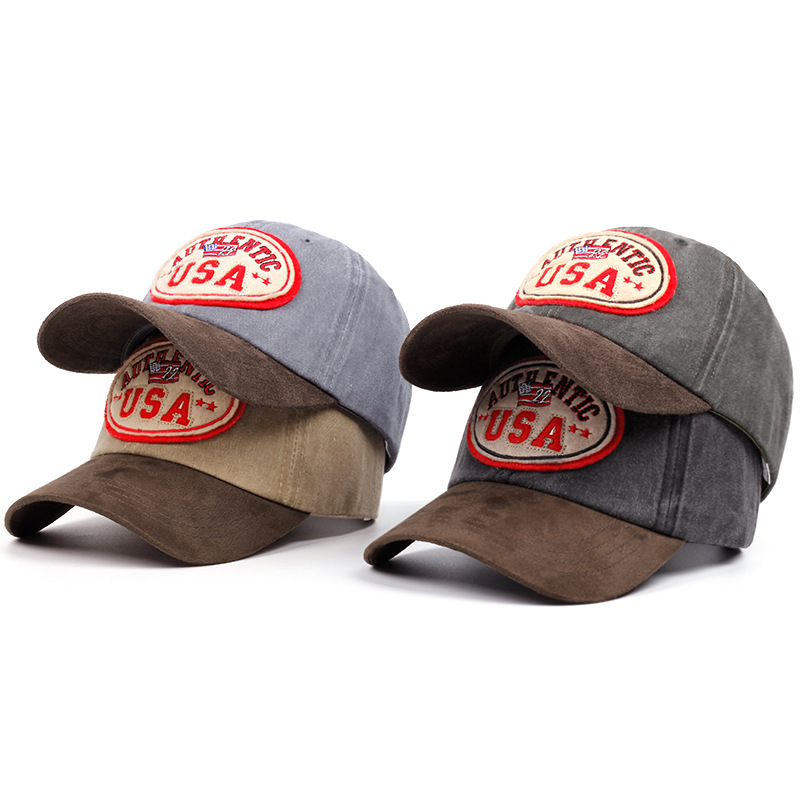 Nowe czapki, sezonowe czapki baseballowe vintage USA, daszki przeciwsłoneczne, czapki z dziobem_voghion.com