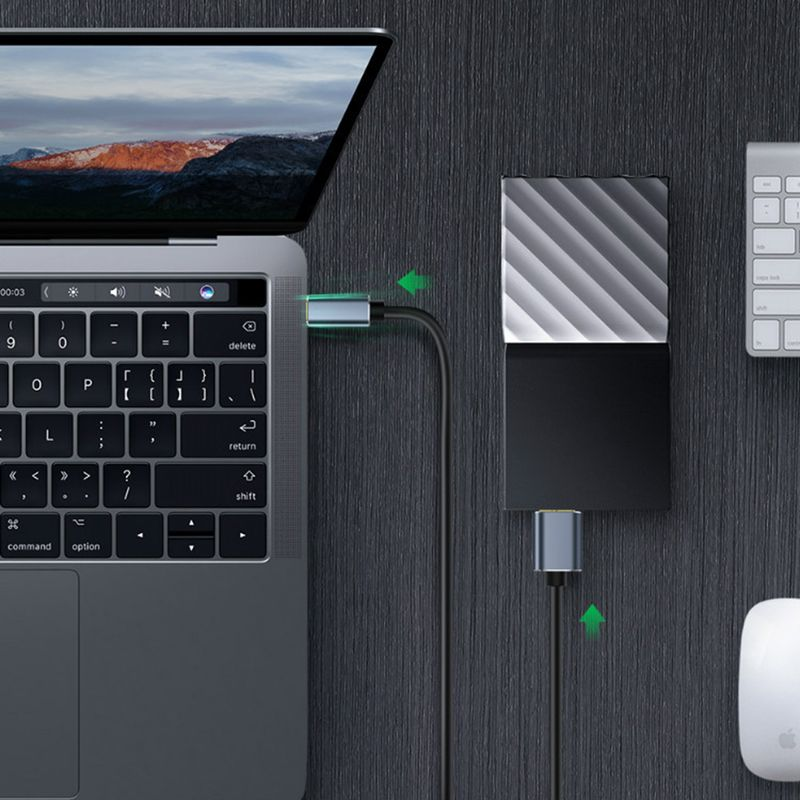50/100/150cm 3.1 Type-c naar USB 3.0 Micro-USB 5Gbps harde schijfkabel voor pc_voghion.com