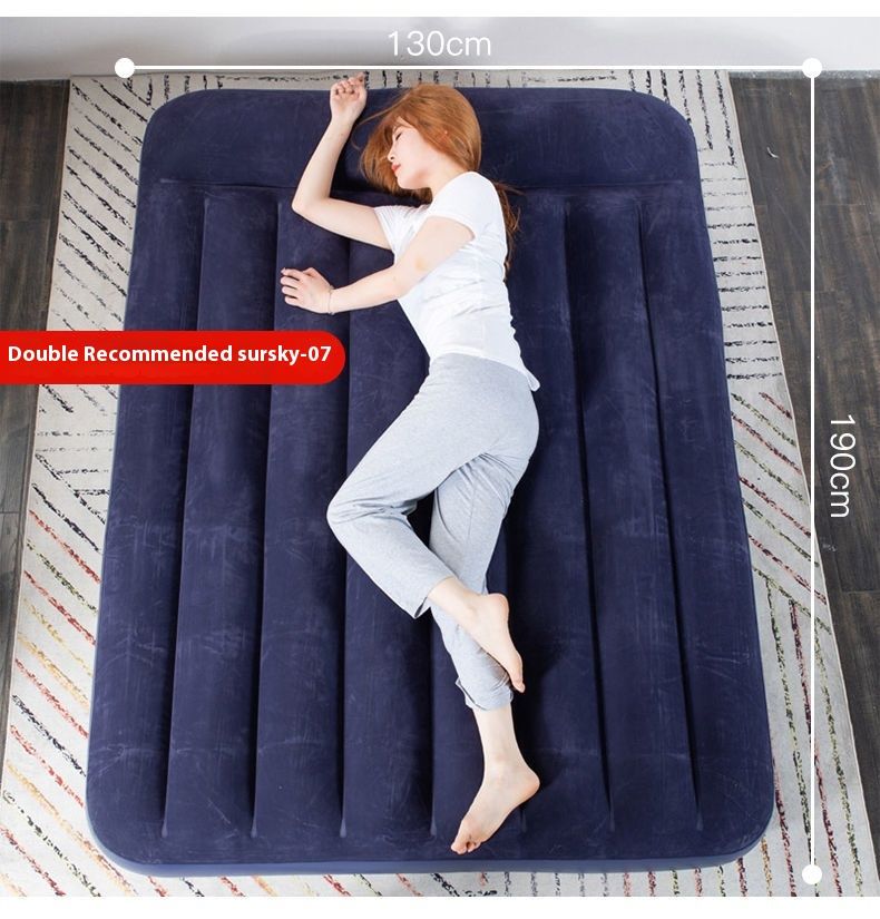 Outdoor Air Double Household Large Single Folding Mattress Inflatable Pad Simple Portable Bed_voghion.com