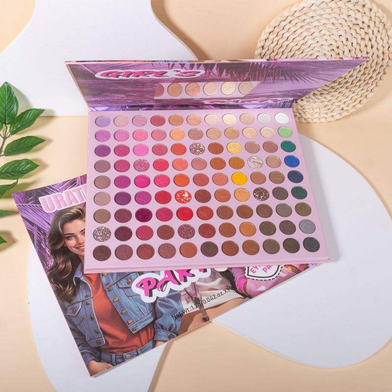 URATM 99-Color Makeup Palette - Matte, Pearlescent & Fine Shimmer Eyeshadows - Long-Lasting, Smudge-Proof, Highly Pigmented & Waterproof_voghion.com