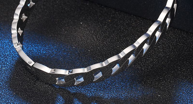 Damenschmuck – Stilvolles Titanstahl-Kettenarmband mit hohlem Design, minimalistisch und stapelbar für den Alltag, einfaches, vielseitiges Nischendesign_voghion.com