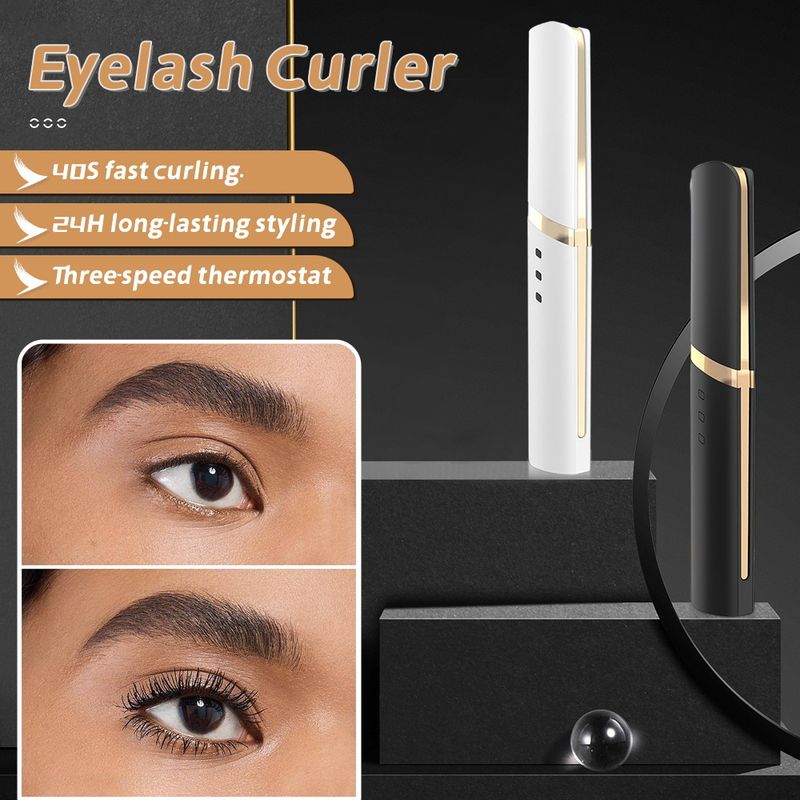 Electric Heating Curling Clip Rechargeable Portable Eyelash Curler_voghion.com