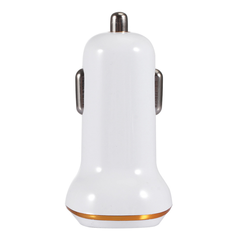 Caricabatteria per auto USB doppio Phnom Penh con luce blu LED 3.1A Music Festival_voghion.com