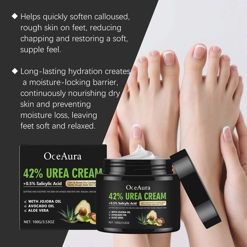 OCEAURA Cream Nourishing For Foot Skin Lightweight And Easy To Absorb Moisturizing Care_voghion.com