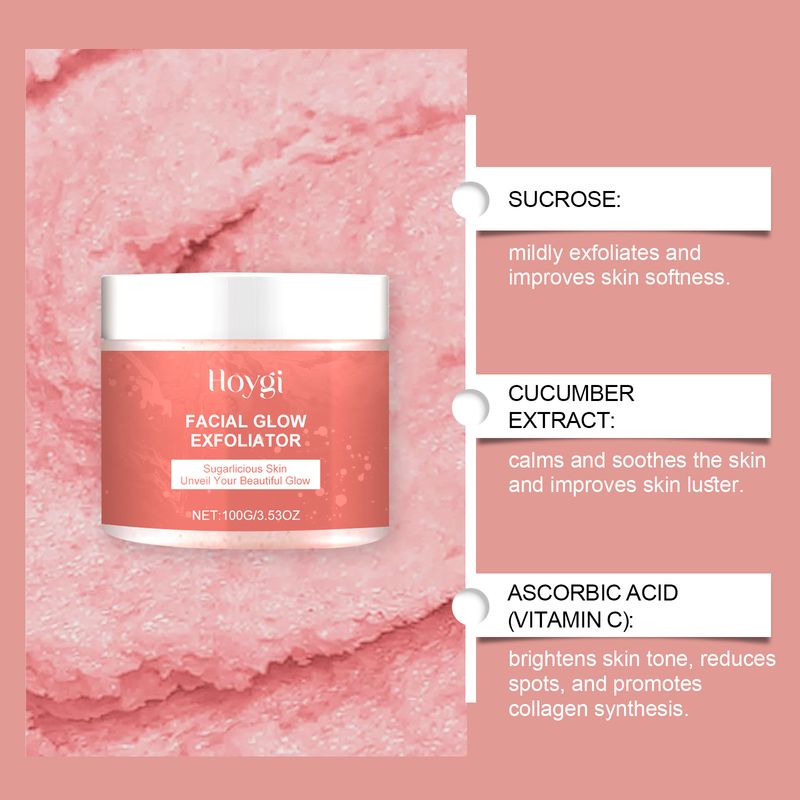 Hoygi Facial Cleansing Scrub rinfrescante per la cura della pelle delicata e delicata_voghion.com