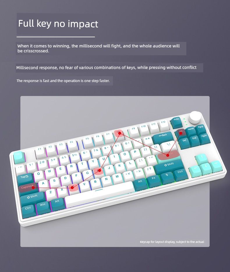 Osai Dk86 Wired Bluetooth 2.4G Three-Mode Game RGB Hot Plug Under Lamp Position Customized Nical Keyboard_voghion.com