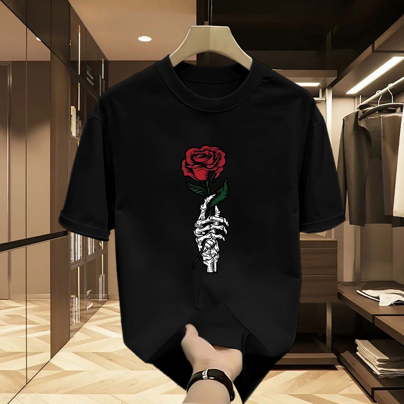 Summer 2024 new high-quality clown figure round-necked head short-sleeved T-shirt_voghion.com