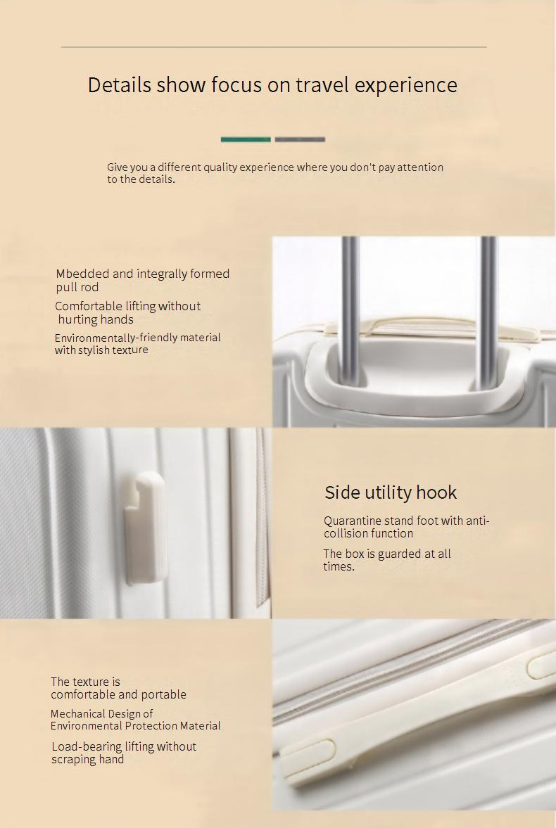 Luggage High Value Suitcase 20 Inch Trolley Suitcase Large Capacity 24 Inch Anti Fall Universal Wheel Zipper Luggage_voghion.com