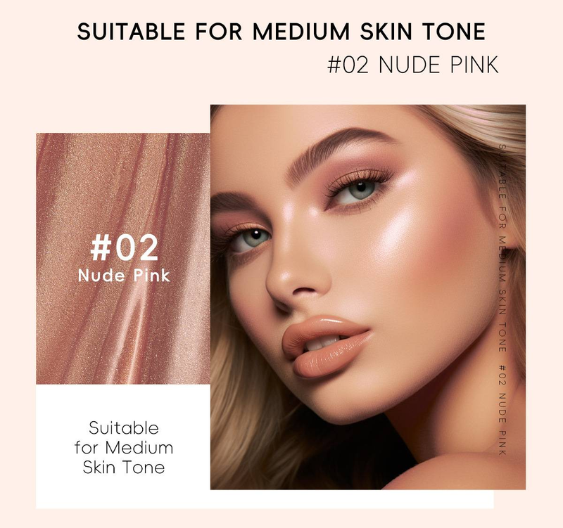 LAIKOU Highlighter Crème - 3-an-1 Kontur, Highlight & Conceal, 10g (3 Nuancen) | Opbaubar & Blendbar fir e makellosen Finish_voghion.com