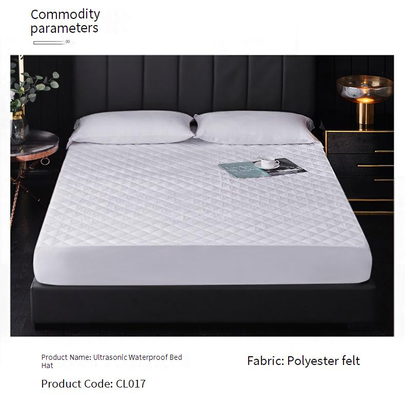 Protège-matelas imperméable – Housse matelassée en coton scellée par ultrasons, antidérapante et anti-poussière pour la protection de la literie_voghion.com