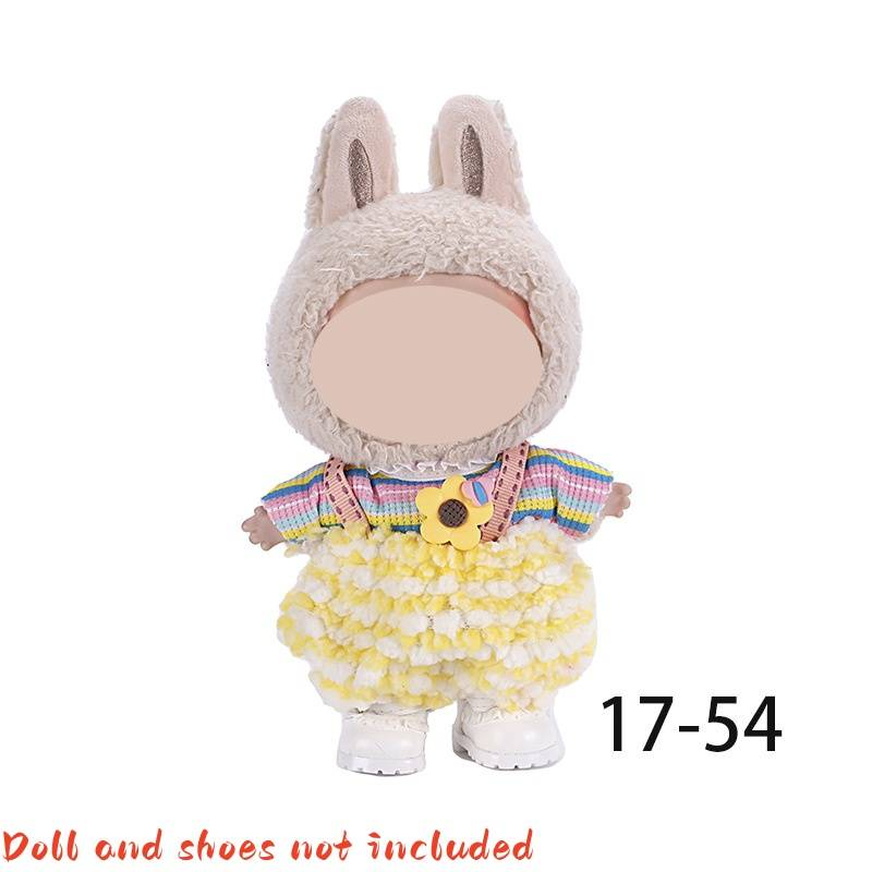 For 6.69-inchLABUBU Doll Clothes, Adorable Bear, Rabbit Doll Clothing Accessory Set, Only The Outfit (doll Not Included), Perfect As A Birthday Gift_voghion.com