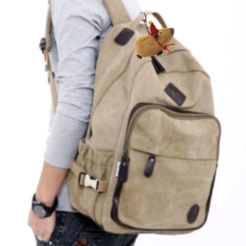 Cappello rosso adorabile porcellino d'india peluche zaino design personalizzabile ciondolo_voghion.com