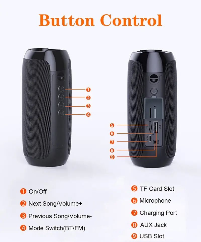 TG117 Bluetooth-Lautsprecher Bluetooth Audio Mini Subwoofer Outdoor Wireless Handy Mini-Lautsprecher_voghion.com