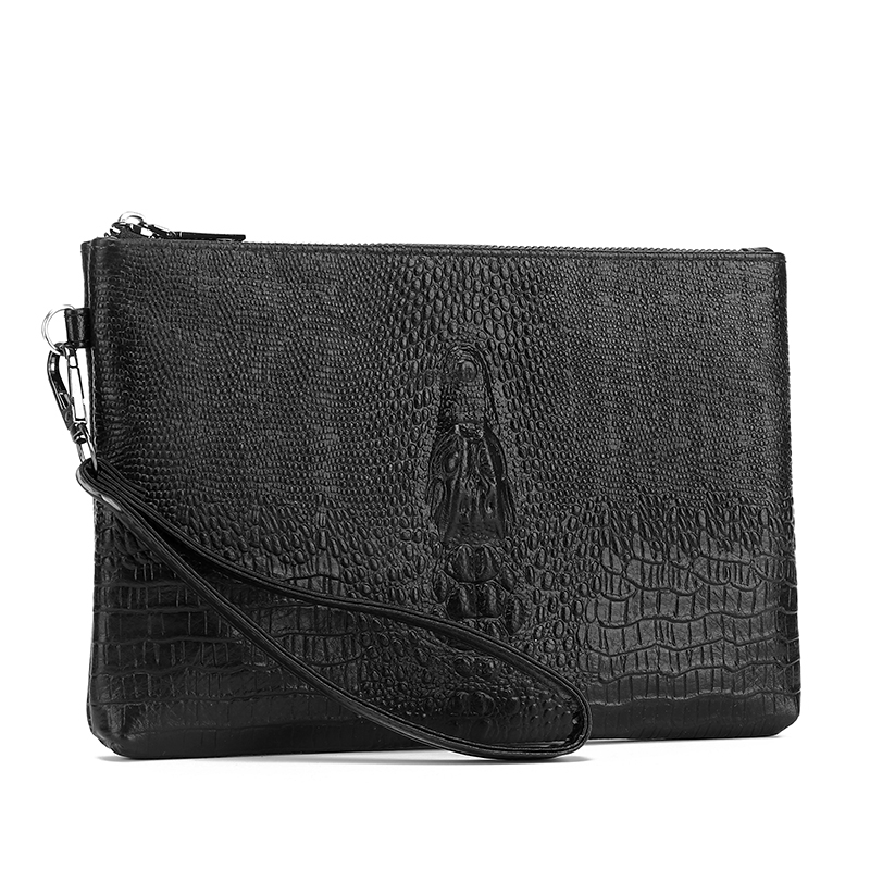 Porta carte da uomo in morbida pelle di mucca alla moda Borsa da uomo in vera pelle per soldi Pochette da uomo d'affari di alta qualità_voghion.com