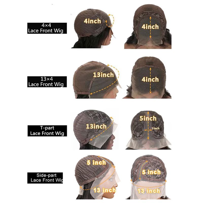 Venda quente frente brasileira cabelo humano curto bob peruca pré-arrancada cor natural 4x4 parte perucas de renda para mulheres_voghion.com