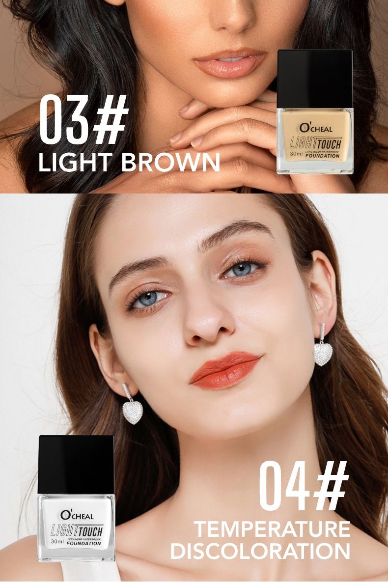 O'CHEAL Petite bouteille carrée de liquide changeant de température Évitez les crèmes pour le visage épaisses, tapotez doucement et absorbez avant d'appliquer_voghion.com