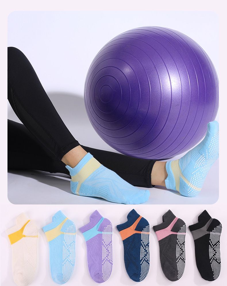 Calzini sportivi professionali da donna, traspiranti, antiscivolo, per l'estate, per pilates e yoga, da corsa al coperto_voghion.com
