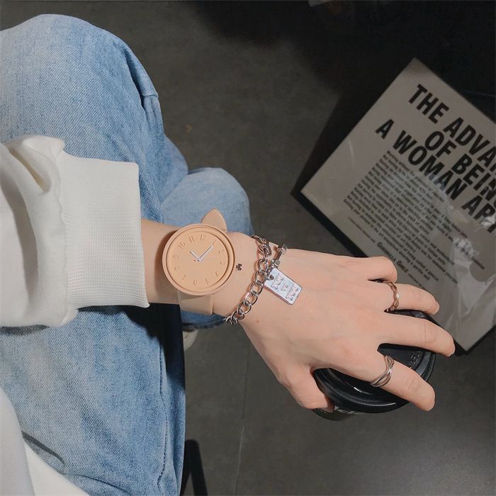 Kid's Watches Student High Value Ins Style Candy Color Small Fresh Simple Niche Design Junior High School Forest Style Watches_voghion.com