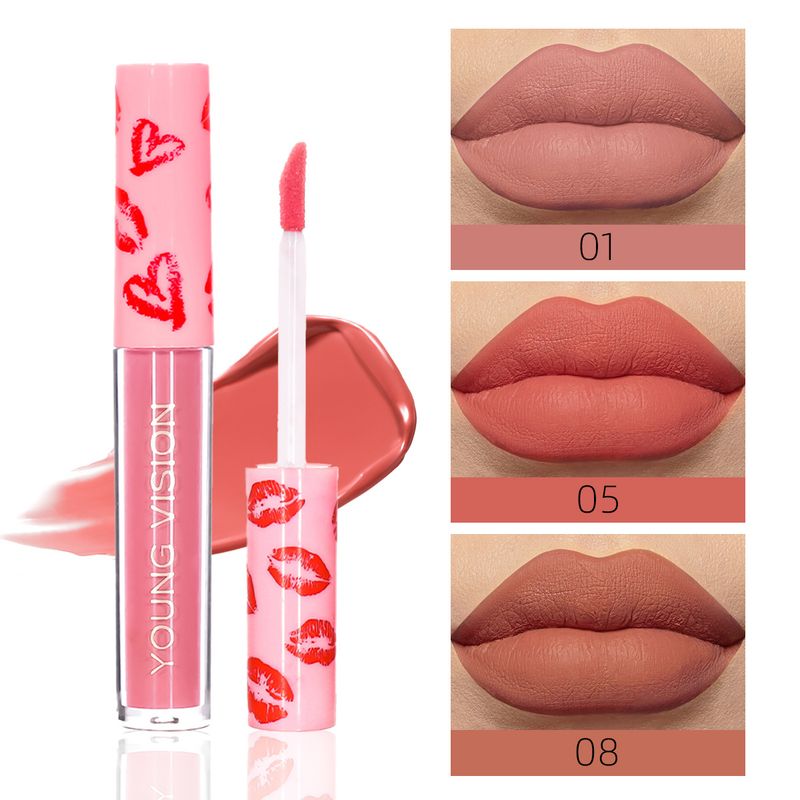 12 Colors Single Matte Velvet Lip Gloss Liquid Lipstick Long-lasting_voghion.com