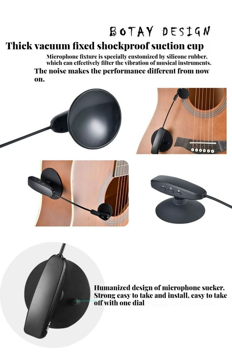 UHF Wireless Receiver Transmitter Musikinstrument Mikrofon Bühnenauftritt Audio für Gitarre Vio_voghion.com