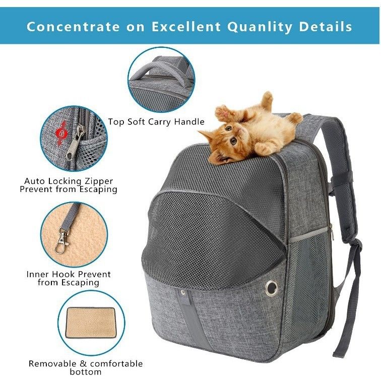 High-Value Expandable Large Capacity Oxford Cloth Dual-Use Pet Backpack Cat Dog Outdoor Portable Bag_voghion.com