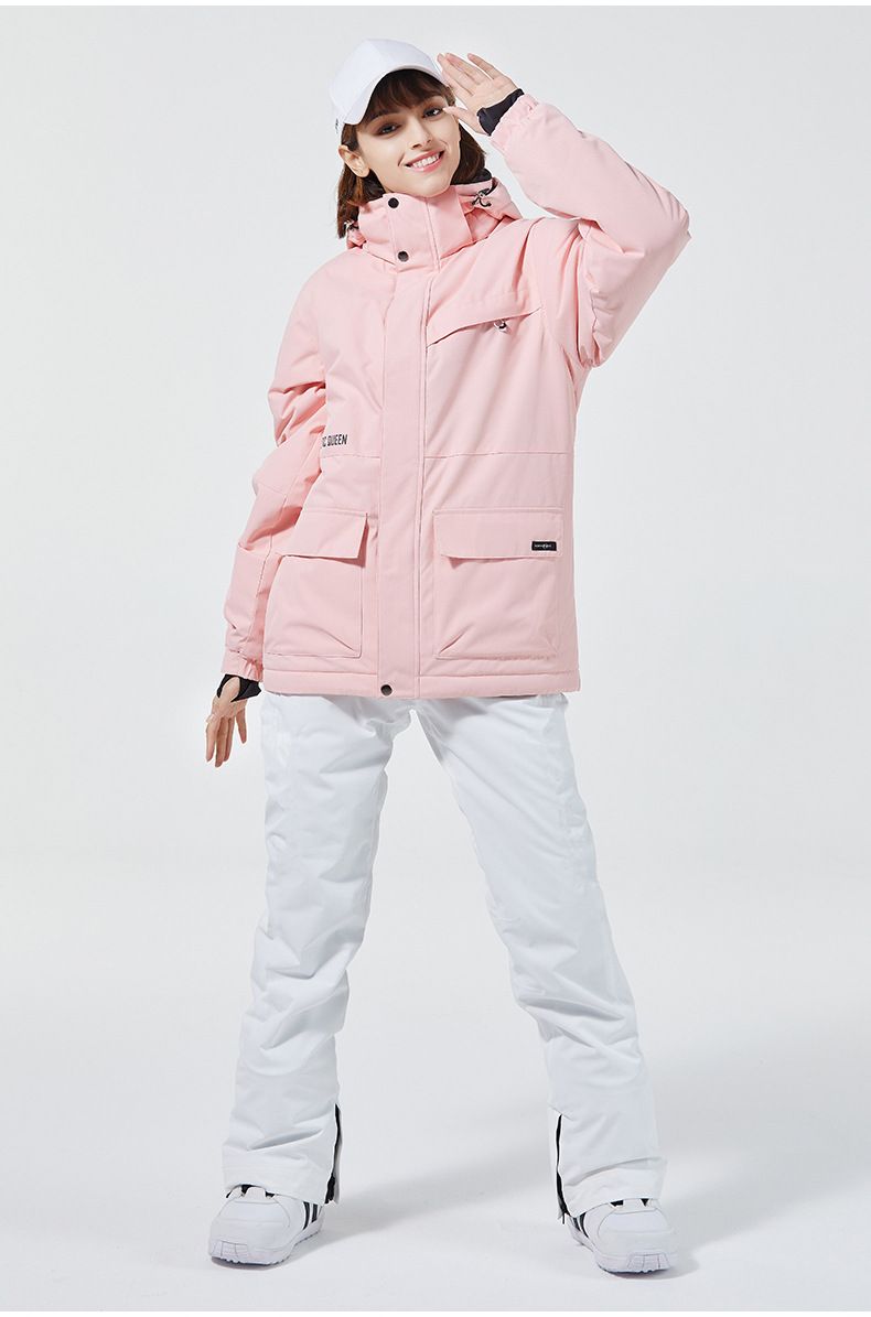 Nuovo per donne e uomini giacca da sci in stile coreano invernale tuta da snowboard calda e spessa_voghion.com