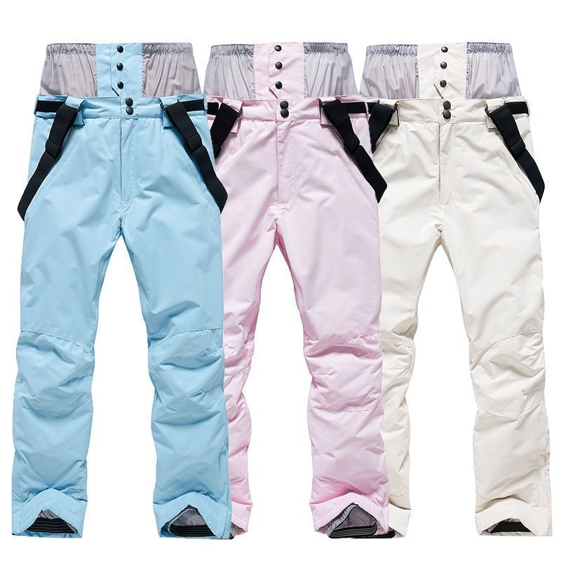 für Damen und Herren Paare Winter Outdoor Snowboard Winddicht Wasserdicht Warm Verdickt Neue Stil Latzhose Skihose_voghion.com