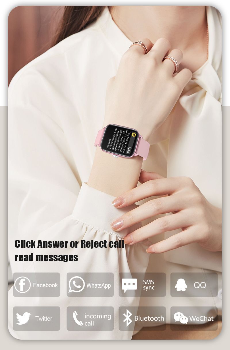 Y22 1.7-inch fashionable smartwatch with high-definition large screen message push, blood oxygen detection, sports and_voghion.com