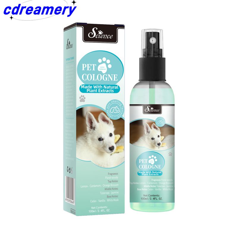Haustierparfüm, 100 ml Universal-Duftspray für Katzen und Hunde, entfernt Körpergeruch und hinterlässt Gerüche_voghion.com