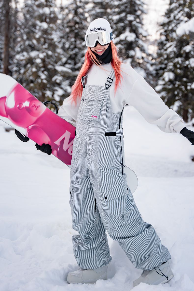 Damen Herren Snowboardbekleidung Wasserdicht Winddicht Professionelle Overall Skihose_voghion.com
