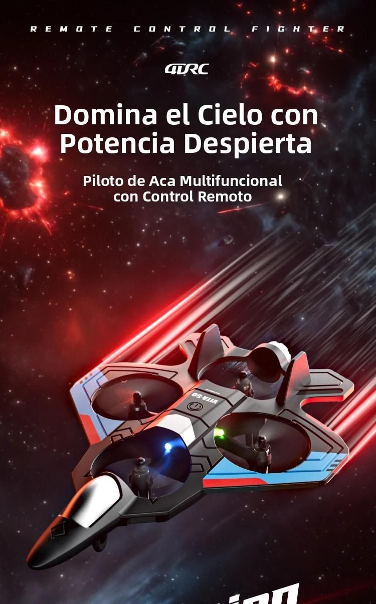 RC Drone V50 Nuovo 2025 2.4G 4CH Aeroplano LED Giocattolo Elettronico da Esterno per Bambini Regali Include Telecomando e USB_voghion.com