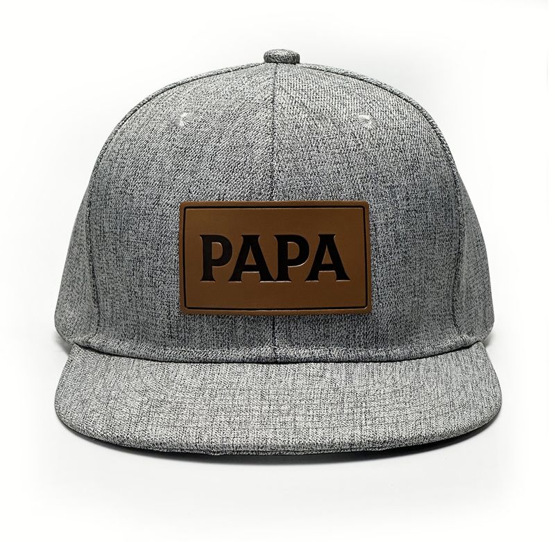 Anpassbare personalisierte Signatur Leder Label Hut personalisierte Signatur Cross Border beliebte Baseball-Cap Papa Hut Leder Label Baseball_voghion.com
