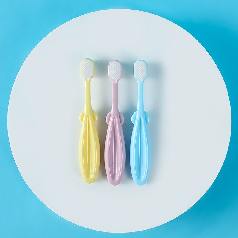 1-3 year old baby ultra-fine children's toothbrush, single pack cloud soft ten thousand bristle toothbrush_voghion.com